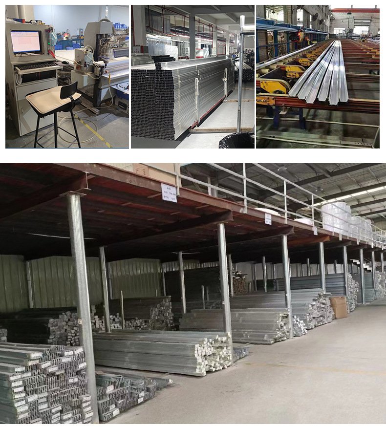 the warehouse of China mega aluminum led light profile